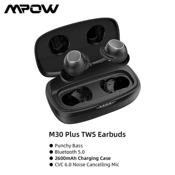 Pôvodné Mpow M30 TWS Plus Slúchadlá Bezdrôtová 5.0 Šport Redukcia Šumu Slúchadlá Touch Ovládania 2600mAh 2022 Nové  10