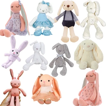 Roztomilý Králik Plyšové Hračky, Kreslené Dlhé Uši Bunny Doll Pre Deti Mäkké Plyšové Plyšáka Upokojiť Spanie Hračky, Domáce Dekorácie  10
