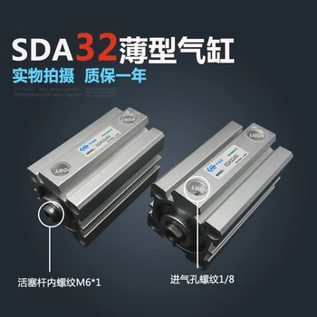 SDA32*60 doprava Zadarmo 32 mm Vŕtanie Zdvih 60 mm Kompaktné Vzduchové Valce SDA32X60 Dual Action Vzduchu v Pneumatických Valcov  5