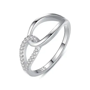 SR9 Luxusné Cubic Zirconia Crystal Prstene pre Ženy, Vysoko Kvalitné Svadobné Zapojenie  10