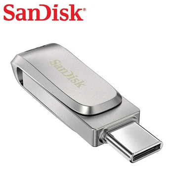 Sandisk Ultra Dual Drive Luxe USB Typu C 128 GB 64 GB Flash Drive 2 v 1 kl ' úč 256 GB 1 TB USB 3.1 Kov Typ C Pero Jednotky Stick  5