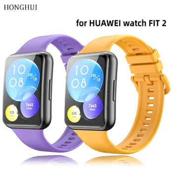 Silikónový Pre Huawei Sledovať FIT 2 Popruh smartwatch correa Náramok Priedušná Šport náramok Huawei sledovať fit2 Príslušenstvo  10