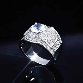 Skutočné 18k zlata Zásnubný Prsteň pre mužov luxus Plný Spevnené diamond 1 8 k Elegantné Jednoduché Ženské Šperky Krúžok Hot Predaj pánske prstene  5
