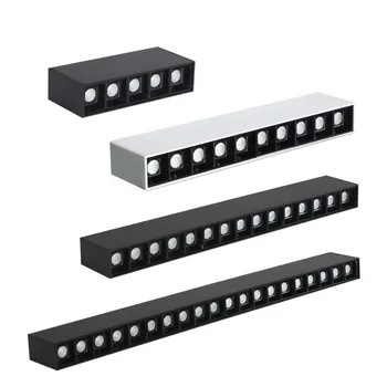 Stmievateľné LED Downlight Spot Light 10W 20W 30W line svetlo bar tvorivé lineárne dlhé pásy obývacia izba chodba svetlo Povrchová Montáž  10