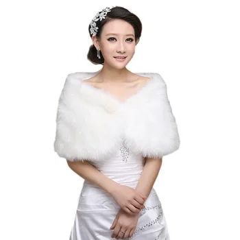 Svadobné Šatkou Cheongsam Svadobné Šaty Cape Jeseň a v Zime Teplý Luxusný Pearl Loptu Malé Vestu Plášť Svadobné Bunda  5