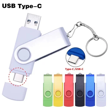 TYP C prenosný Disk USB OTG Pero Disk 1 TB 2TB USB 2 v 1 Vysokej Rýchlosti kl ' úč Externé pamäťové karty Memory Stick Darček Keychain  5