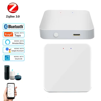 Tuya Smart Home Zigbee Bránou Bluetooth Oka Tuya Zigbee 3.0 Smart Hub Život Home Control Diy Alexa Domovská Stránka Google Asistent  10