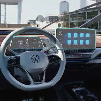 Tvrdené Sklo LCD Displej Ochranný Film Nálepky Panel Kryt Pre Volkswagen ID.5 GTX 2022 Auto Navigtion infotainment  3
