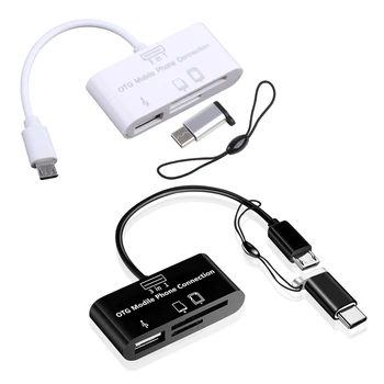 USB Flash Card Reader OTG Adaptér USB Typu C Micro USB, SD TF Card Reader Najvyššej Kvality  0