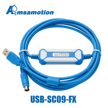 USB-SC09-FX Izolácie Programovací Kábel Vhodný Pre Mitsubishi FX Všetky Série FX2n FX3U FX1N PLC Izolované Adaptér  5