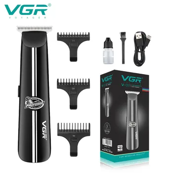 VGR Nové Profesionálne Nabíjateľné Akumulátorové Hair Clipper Elektrické Vlasy, Fúzy, Tlačné Cestovné Prenosné Rezbárstvo Zastrihávač V-007  10