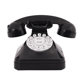 Vintage Telefón: Viacúčelové Plastové Domov Telefón Retro Starožitné Telefónne Káblové Káblové Telefón Office Home Telefón Stôl Deco  5