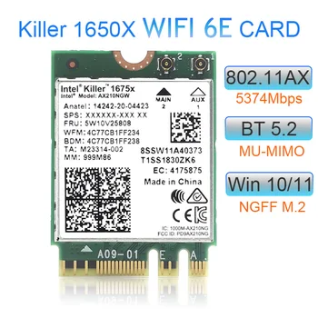 Vrah 1675x AC Dual Band 2.4 gb / S WI-FI 6E Bezdrôtový AX210 Karty Wifi AX210NGW 802.11 AX Bluetooth 5.2 Notebook na Windows 10 11  5