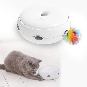 Vtipné, Inteligentné Mačky Elektrické Hračky Multi -Mode Provokujúcej Mačička Stick Interaktívne Hry, LED Svetlo, Mačky Pierko Hračky domáce zvieratá  5