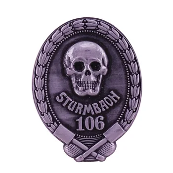 WW1 nemecký Stormtroopers Pin Sturmbaon 106 Freikorp Odznak Vzácne Medaily Zberateľstvo  5