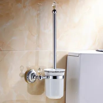 Wc Držiaky Na Stenu Kúpeľňové Doplnky Z Mosadze & Crystal Kúpeľňa Dekorácie Príslušenstva Kúpeľne Produkty 6304  2
