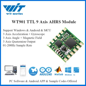 WitMotion WT901 TTL & I2C 9 Os Senzor Digital Uhol + Akcelerometer + Gyroskop + Elektronický Kompas MPU9250 na PC/Android/MCU  10