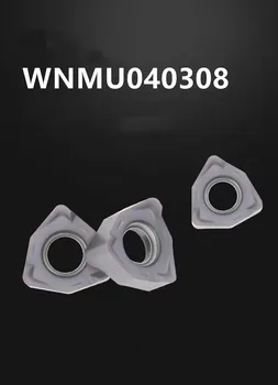 Zliatiny nástroj WNMU040308 obojstranné šesťhranné rýchly zdroj frézovanie vložky vysoko kvalitné náhradné APMT1135 frézovanie vložky WNMU  10