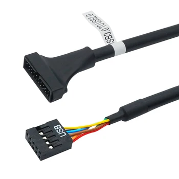 Základná doska USB 3.0 na 2.0 Adaptér Hlavičky Kábel Converter,Doske USB3.0 20 pin na 9pin, USB 2.0 9 pin-20 pin Hlavičky Most  5