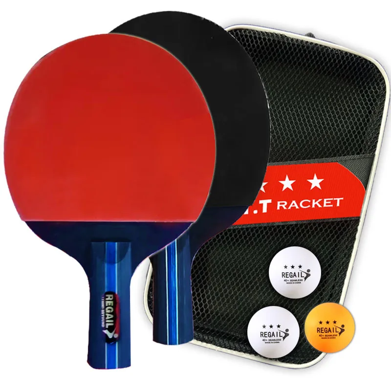 Pár 3-Hviezdičkový Vysoká Lepiaca Stolný Tenis Raketa Uhlíkových Lamiel PingPong Bat Súťaže Ping Pong Pádlo pre Rýchly Útok a Arc