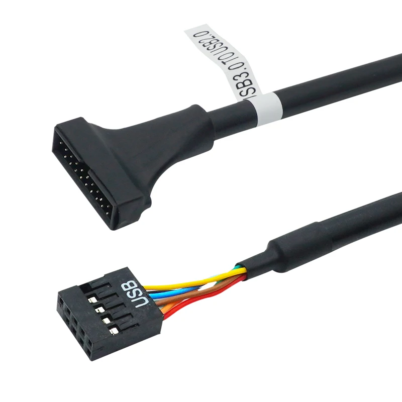 Základná doska USB 3.0 na 2.0 Adaptér Hlavičky Kábel Converter,Doske USB3.0 20 pin na 9pin, USB 2.0 9 pin-20 pin Hlavičky Most