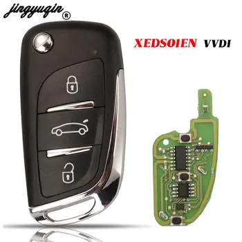 jingyuqin 3 Tlačidlá XEDS01EN Univerzálny Flip Diaľkové Ovládanie Auta Kľúč Pre Xhorse VVDI/VVDI 2 Fob Chaomo  10