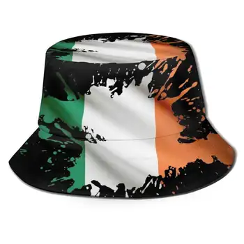 Írska Republika Vlajky / Írsky Vlajky Unisex Letné Vonkajšie Opaľovací Krém Klobúk Spp Írsko Írsko Írsky Vlajky Cool Punk Trikolór  5