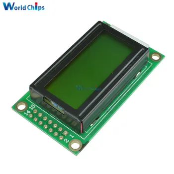 Žltá 0802 LCD 8x2 Znakov LCD Displeja Modul 5V LCM Pre Arduino Raspberry pi  10