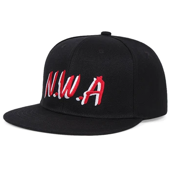 кепка мужская príchodu NWA výšivky pánsku šiltovku plochý okraj hip-hop klobúk nastaviteľné snapback klobúk dámske baseball klobúk  5